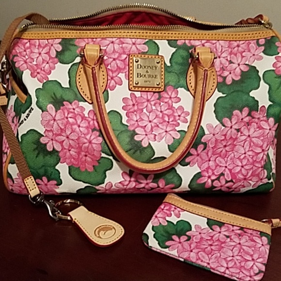 dooney & bourke side pocket satchel